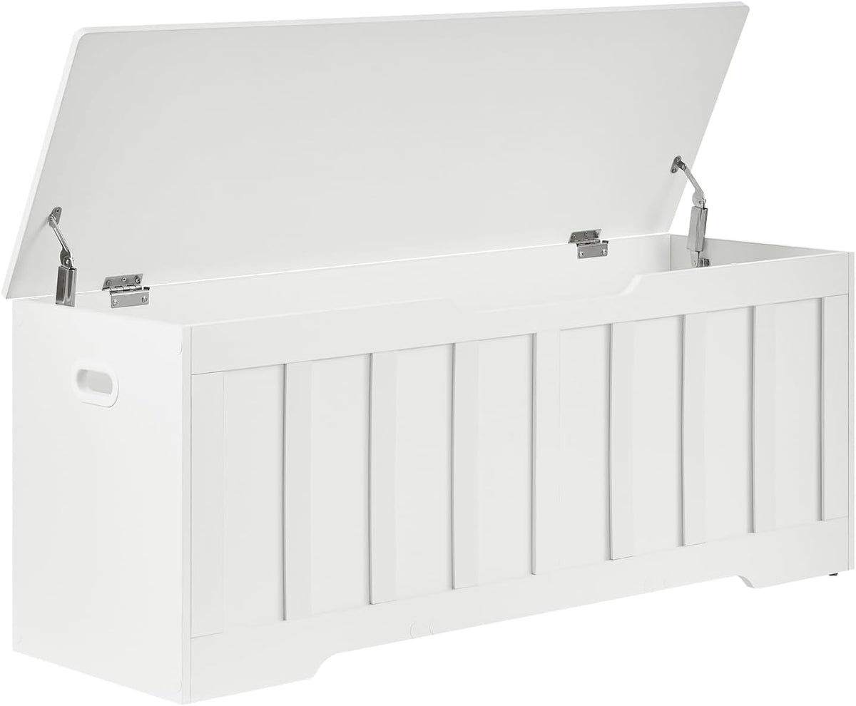 VANKILEY 47.2" Storage Chest Extra Large, Storage Bench.(White)