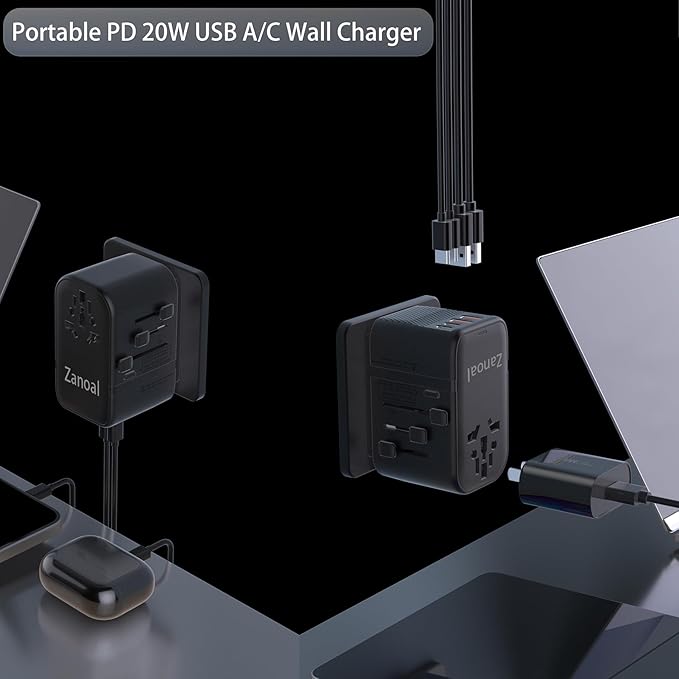 220V to 110V Voltage Converter, US to Europe Travel Converters, Universal