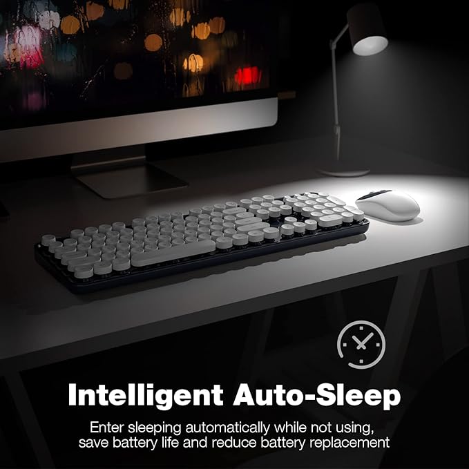 MOFII Wireless Keyboard and Mouse Combo, Computer Full Size 2.4G Plug and Play