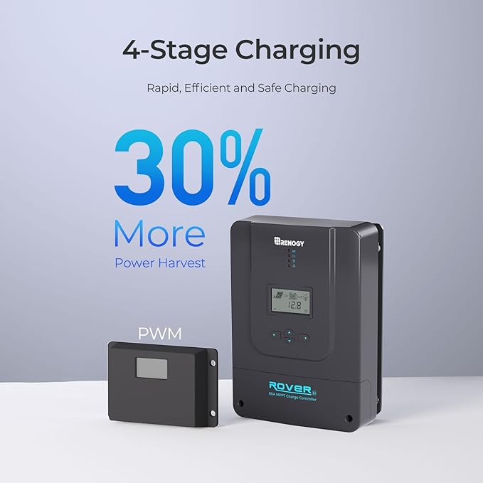 Renogy Charge Controller-Rover 60A MPPT 12V/24V/36V/48V Auto-Detect LCD Display