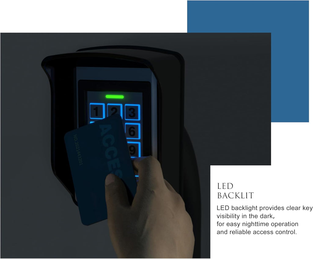 blütezeit wired gate opener keypad with 2 rfid, package contents