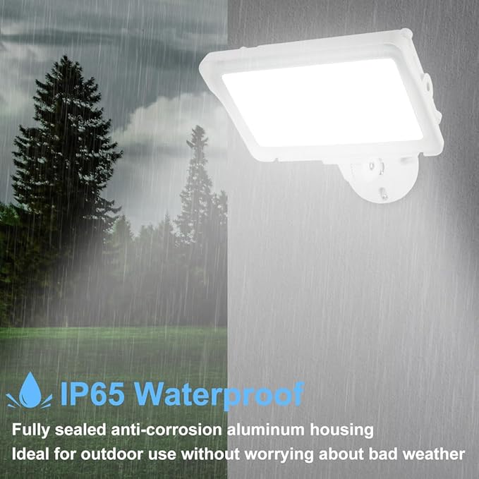 kadision LED Flood Light 50W/40W/30W, 3CCT 3000K/4000K/5000K Selectable (4 Pack)