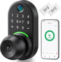Keypad Smart Door Knob Lock, Yamiry Fingerprint Keyless Entry Handle Lock