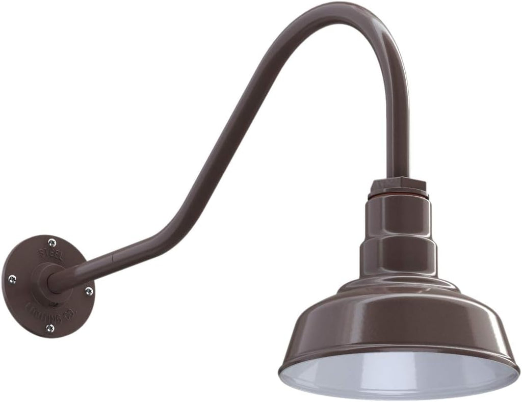 Steel Lighting Co. Hawthorne Barn Light | Outdoor Wall Mounted | 8 inch Dome |