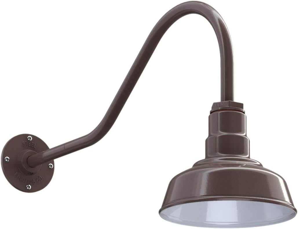 Steel Lighting Co. Hawthorne Barn Light | Outdoor Wall Mounted | 8 inch Dome |