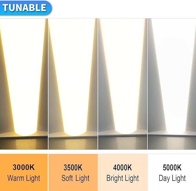 Cortelco 2x2 LED Troffer Light-20W/25W/30W/35W/40W, 4 CCT Selectable (2 Pack)