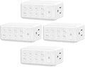 TOPELER Countdown Digital Timer Outlet, Plug-in Timer (4 Pack)