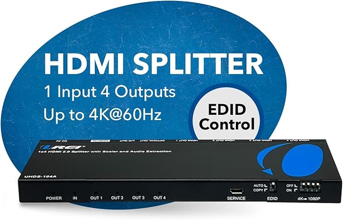 OREI 1x4 2.0 HDMI Splitter