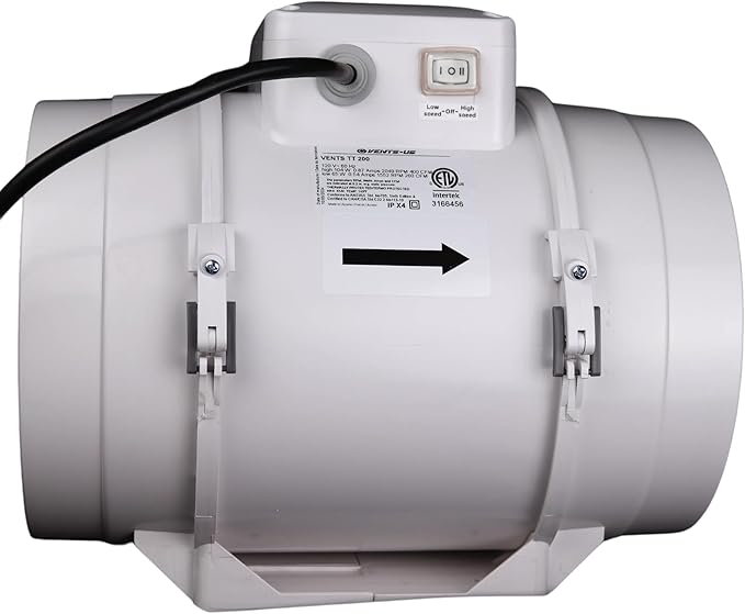 VENTS-US TT 200-8 inch Inline Fan