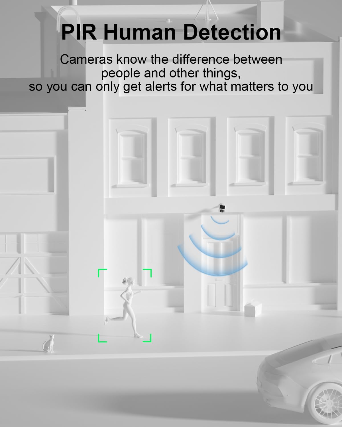 anran 5mp solar security cameras wireless outdoor, solar on a desk or shelf