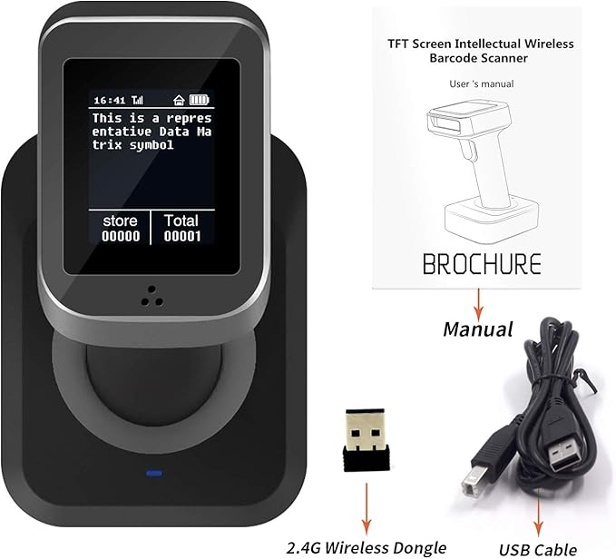 Symcode 2D QR Bluetooth Barcode Scanner