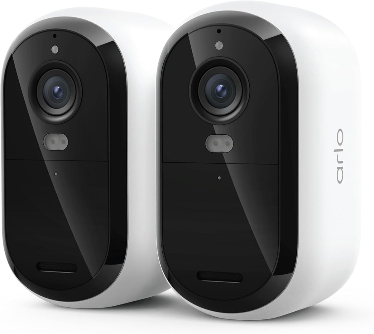 Security Cameras Wireless Outdoor - Arlo Essential Battery 2K (3rd Gen, Latest Version), Color Night Vision, Two-Way Audio, Home Security, Person/Package/Vehicle/Animal Detection, White - 2-Pack