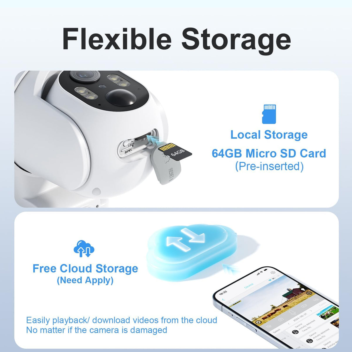 hosafe.com 4g lte cellular security camera no internet, package contents