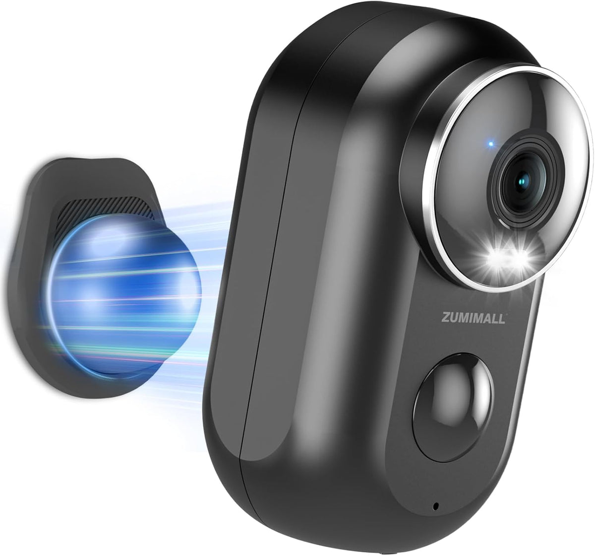 ZUMIMALL 2K Security Cameras Wireless Outdoor, Magnetic Mount, 130° View