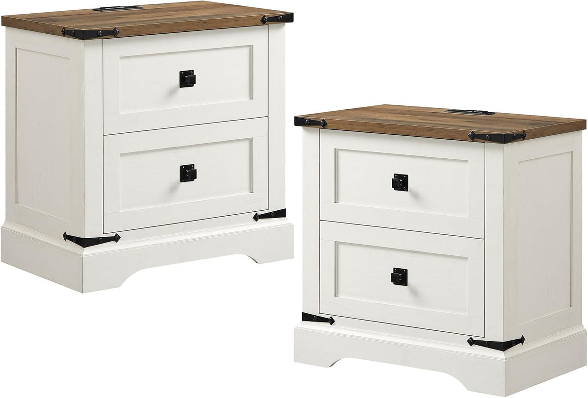 T4TREAM 24" Farmhouse Nightstand (Set of 2)