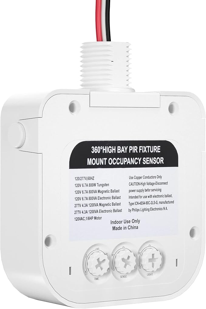 EverElectrix Ceiling Occupancy Motion Sensor, Passive Infrared Technology (10-Pack)