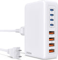 200W USB C Charging Station, 8-Port GaN USB C Charger Block, PD 65W Desktop