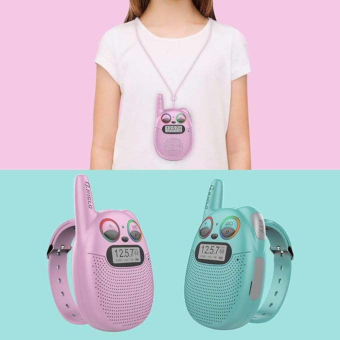 Qniglo Walkie Talkies for Kids Rechargeable, 3-14 Year Old Girls, Boys Gifts