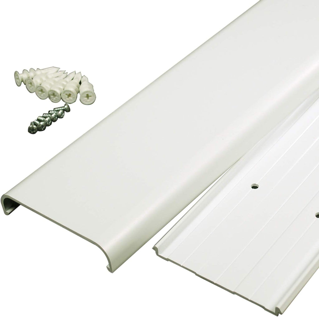 Legrand Wiremold CMK30 30 Inch Flat Screen TV Cord Cover Kit, Organizer for Wall, Holds Up to 10 Cords or Cables, White (1 Pack)