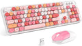 MOFII Wireless Keyboard and Mouse Combo, 2.4GHz Retro Full-Size Wireless