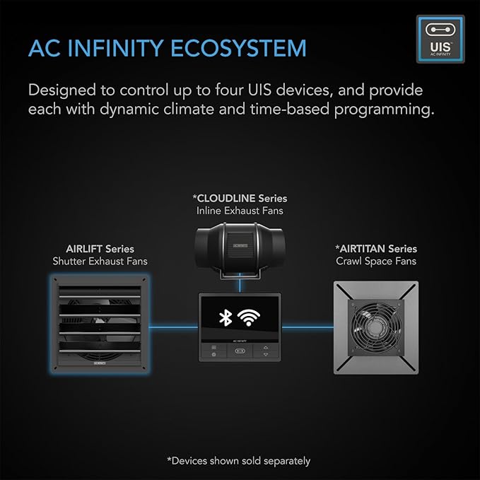 AC Infinity AIRLIFT T14, Shutter Exhaust Fan 14"