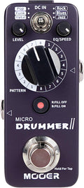 MOOER Micro Drummer II Guitar Drummer Pedal Drum Machine Effect