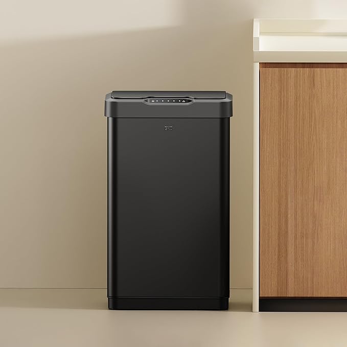 EKO Mirage-T 50 Liter / 13.2 Gallon Touchless Rectangular Motion Sensor Trash