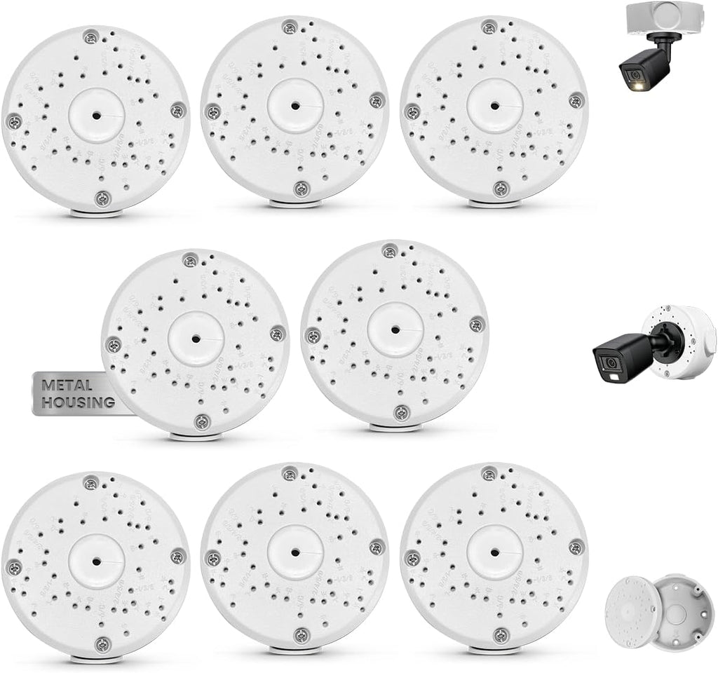 Universal Security Camera Junction Box, Metal Hide Cable Junction Box