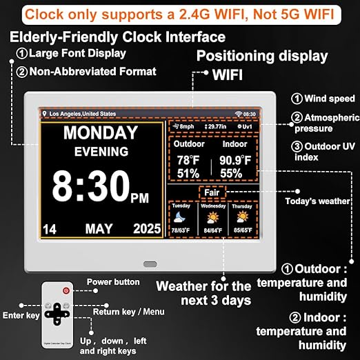 FEYBYLA 2025 New Digital Clock