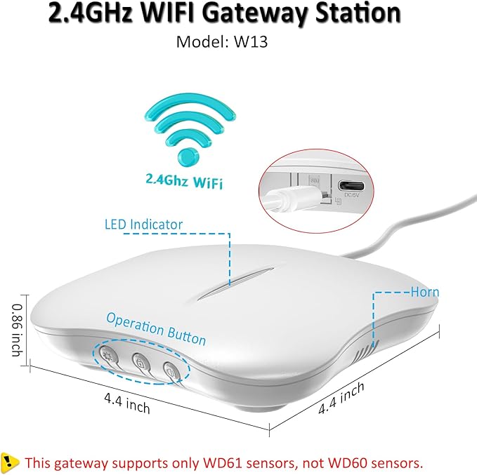 WiFi Water Leak Detector for Home