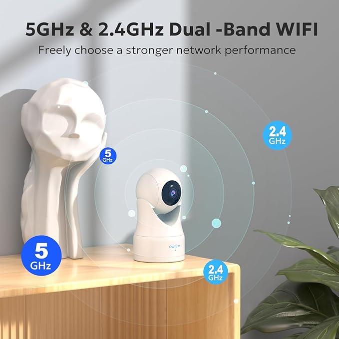 owltron Indoor Security Camera 5MP, 5GHz/2.4G WiFi Camera