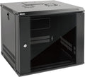 Tecmojo 9U Wall Mount Server Cabinet IT Network Rack Enclosure Lockable Door