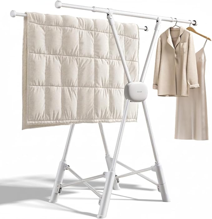 BIREN Clothes Drying Rack Heavy Duty Clothing Racks Foldable Laundry Rack Two