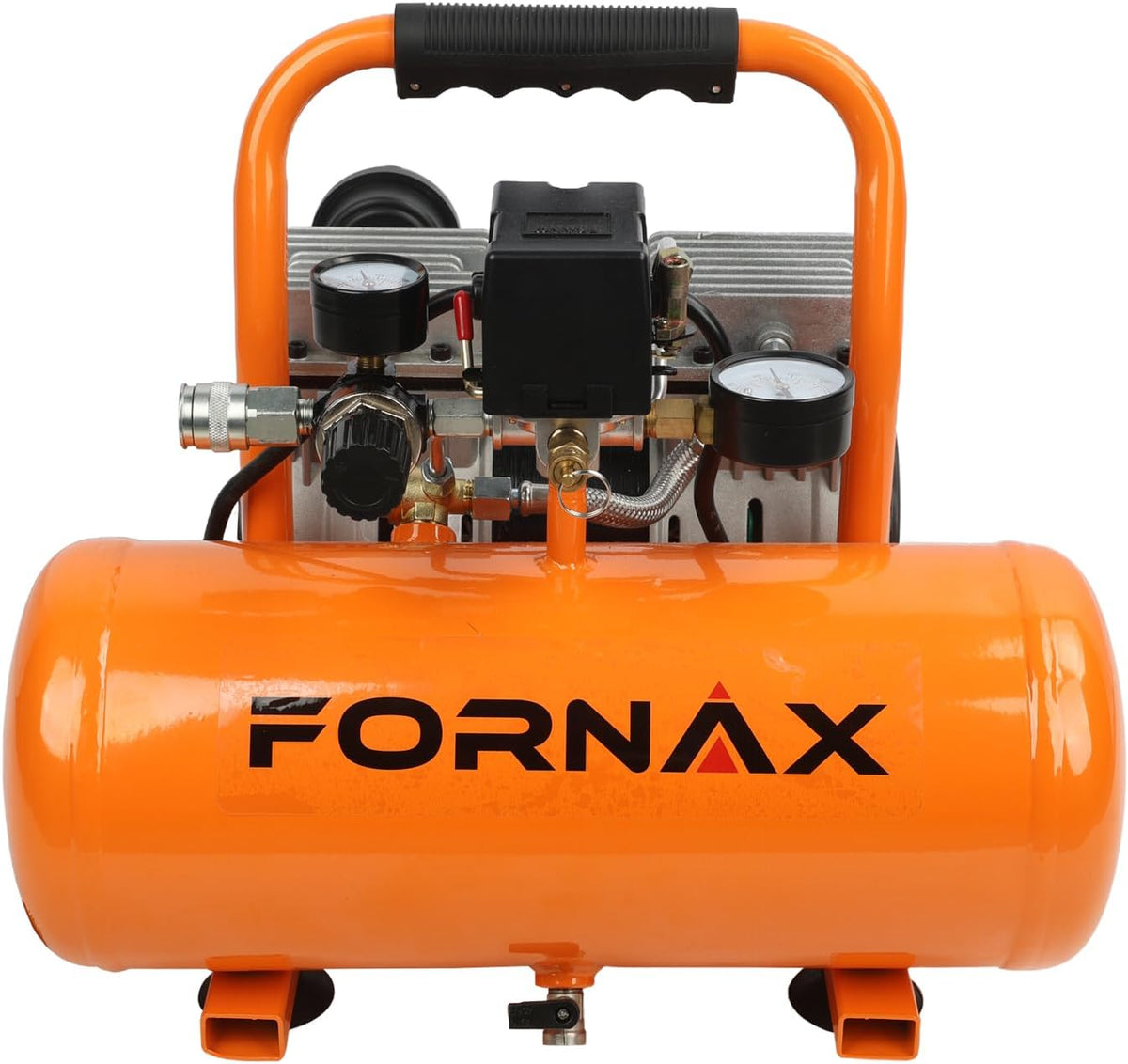 FORNAX 2 Gallon Air Compressor, 1HP Oil-Free Portable Compressor, 120V, 2.2 CFM @ 90 PSI, Max 125 PSI, 65dB Ultra Quiet Portable Compressor for Tire Inflation, Auto Repair, Spray Painting