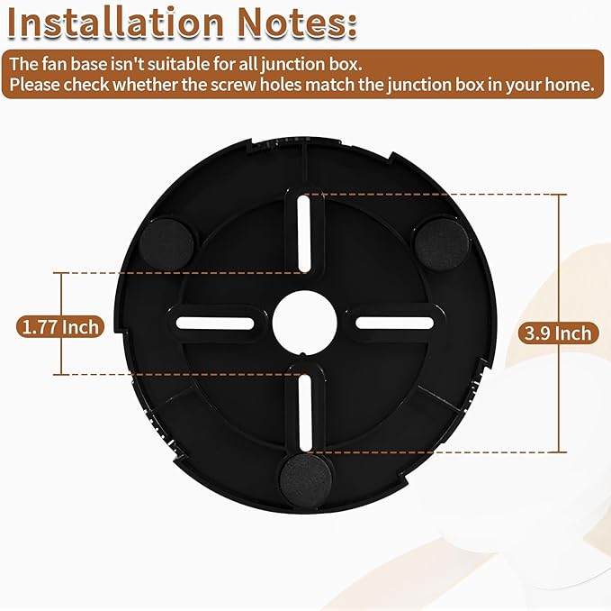 Glowall Small Ceiling Fan with Lights, 25 Inch Flush Mount with Remote Control