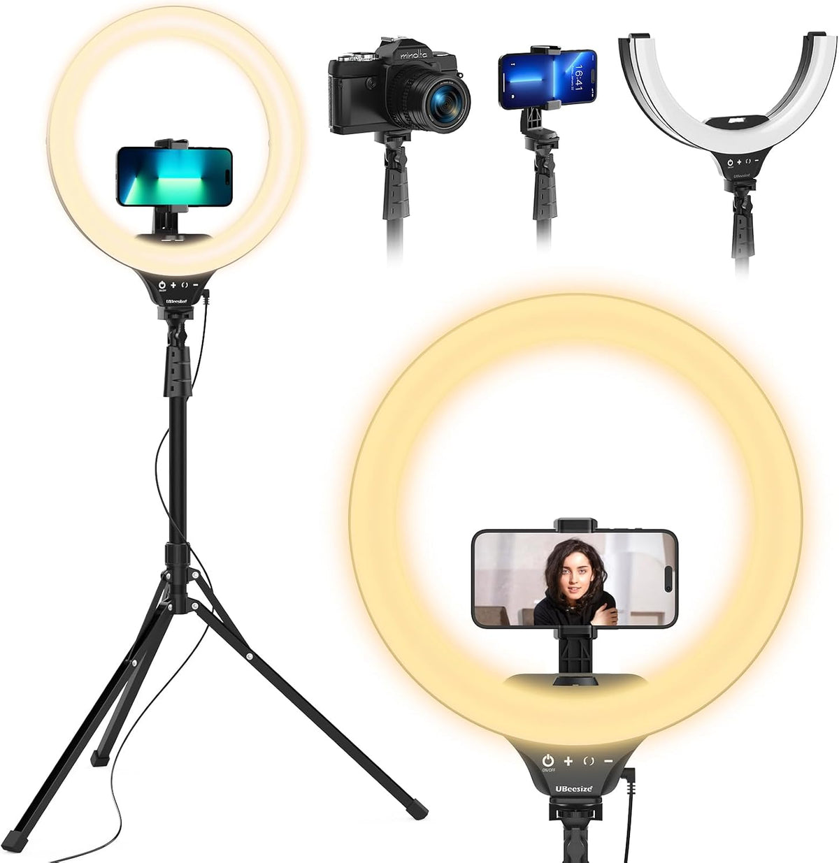 UBeesize 14'' Foldable Ring Light