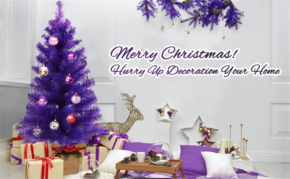Artificial Christmas Tree, Halloween Tree PVC Leg Stand Base Foldable Xmas De...