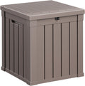 Vixzen 51 Gallon Deck Boxes Outdoor Waterproof, Lockable Resin Storage Box with lid for Furniture Cushions, Weatherproof Containers Outside Storage Boxes for Garden Patio Pool Tools(Grey, 51 Gallon)