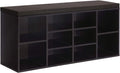 VASAGLE Shoe Bench with Cushion, 10 Compartments, 11.8 x 40.9 x 18.9 Inches