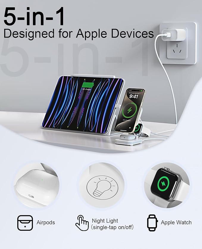 5-in-1 Magnetic Wireless Charging Stand