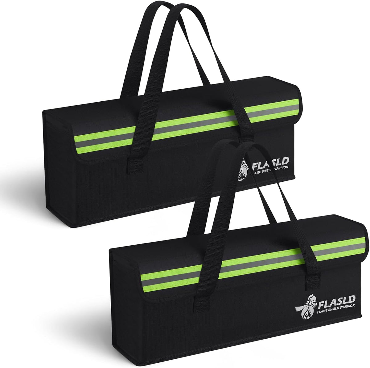FLASLD 2-Pack E-Bike Battery Bag Fireproof Safe Charging Bag Explosionproof