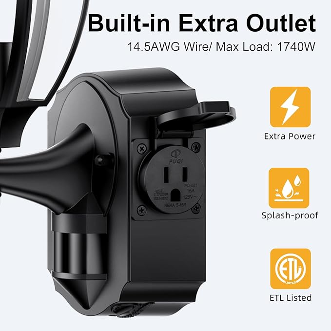 2 Pack Porch Lights Outdoor