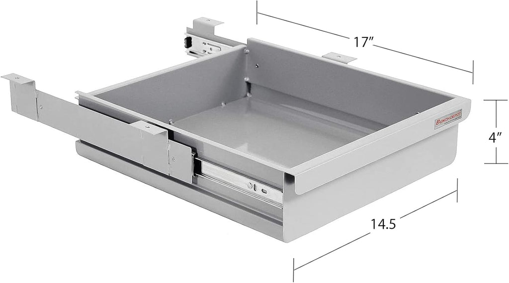 heavy 16 ga cold rolled steel drawer kit shown in use