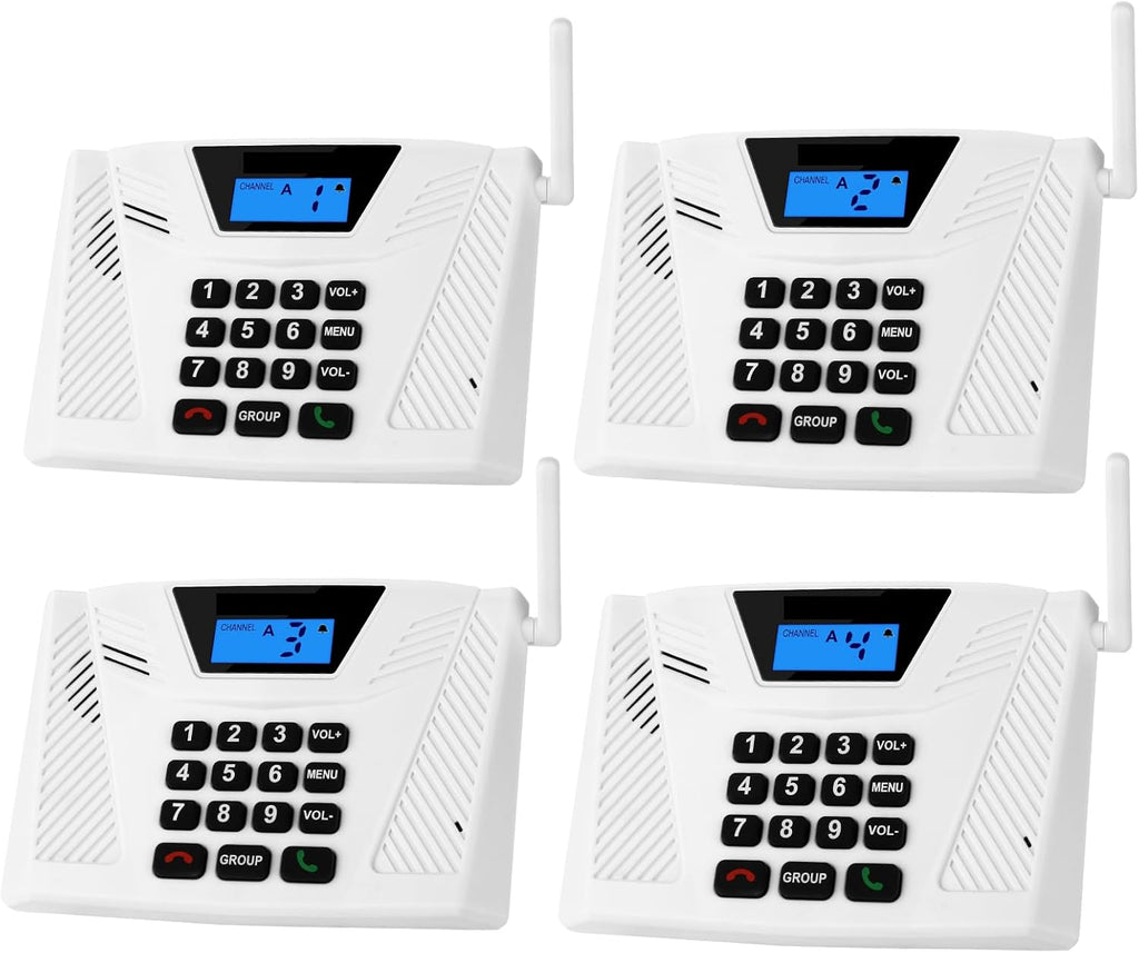 SANZUCO Intercoms Wireless for Home Upgraded, Hands Free Intercom 5300ft