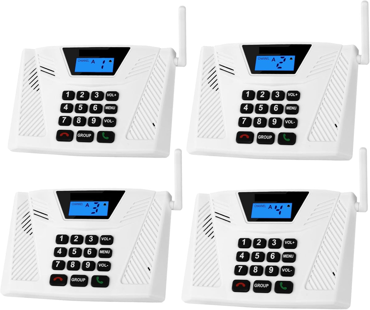 SANZUCO Intercoms Wireless for Home Upgraded, Hands Free Intercom 5300ft