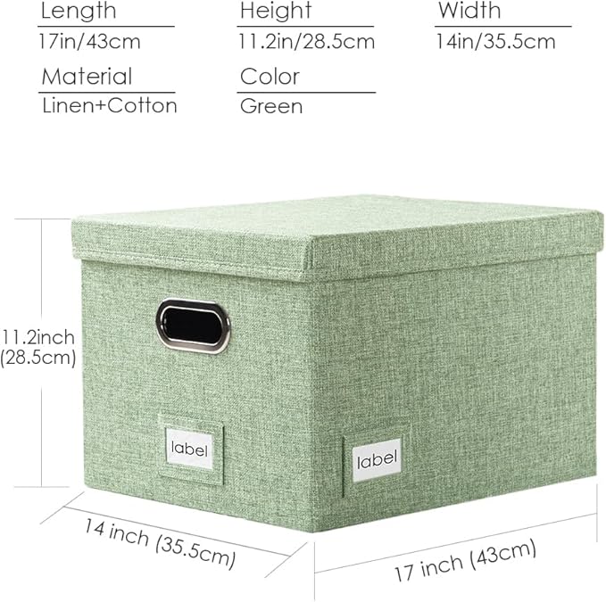 PRANDOM File Organizer Box (Set of 2)