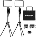UBeesize 2 Pack LED Video Light Kit, Photography Lighting, Podcast Lighting