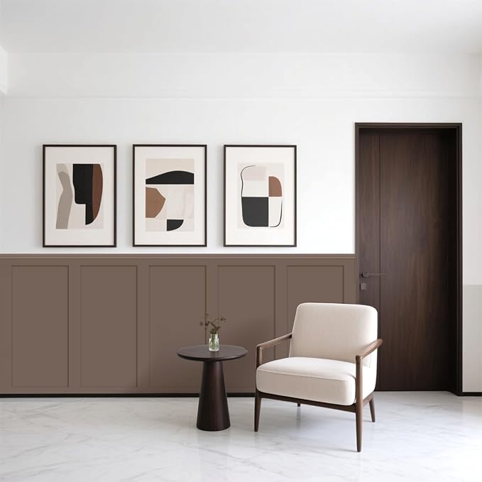 Art3d Premade Board and Batten Paintable Wainscoting Kit, MDF Accent Wall Panel