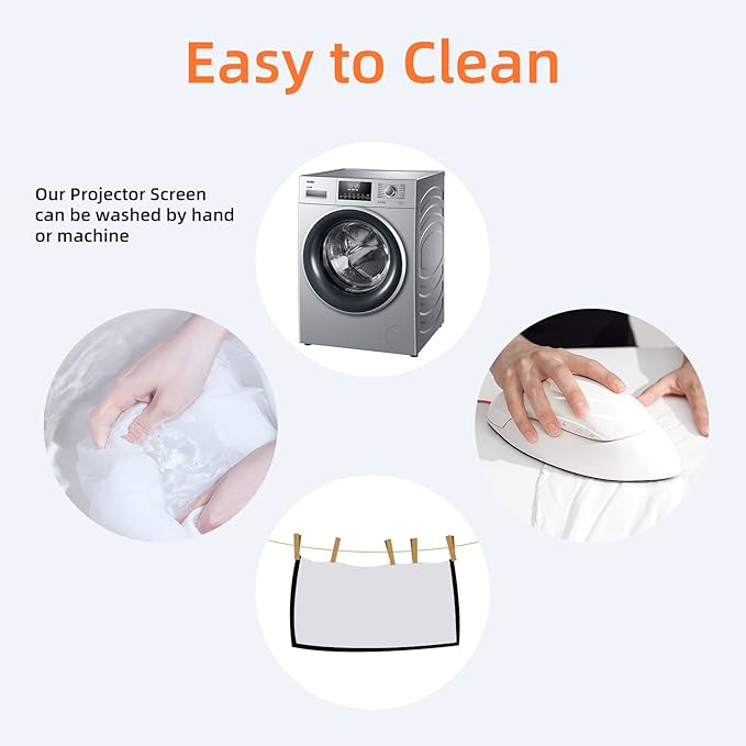 Portable Projector Screen 60inch, Movie Projection Screen, Indoor Projector