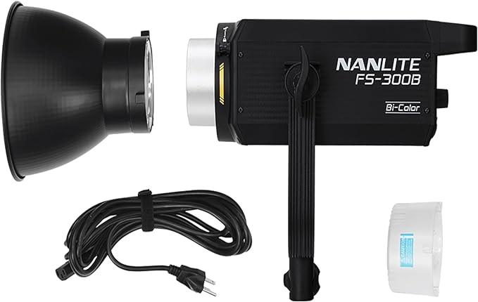 Nanlite FS-300B 300W Bi-Color LED Spotlight-2700K-6500K Adjustable CRI 96